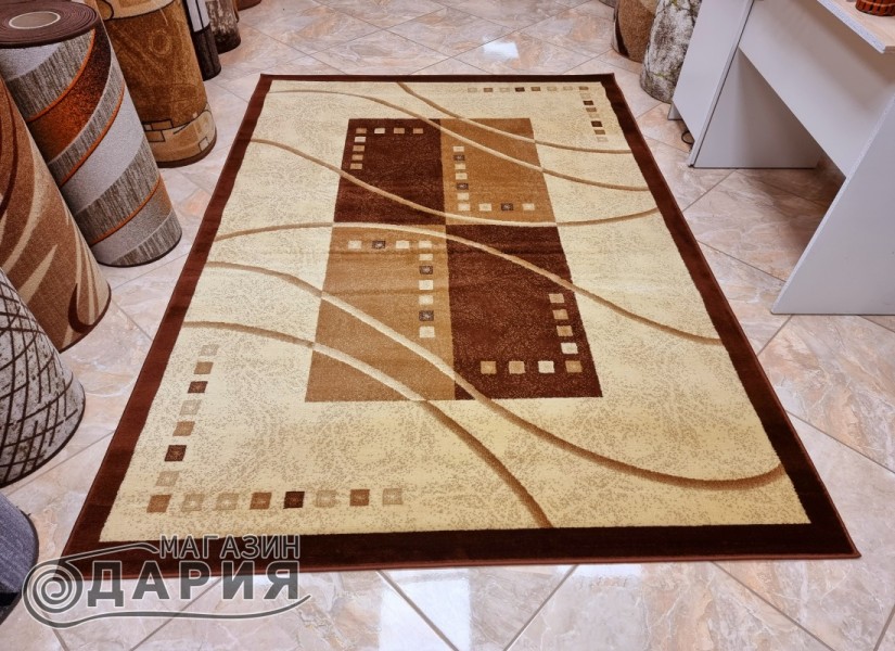 Тъкан персийски килим Blue stones d401_brown